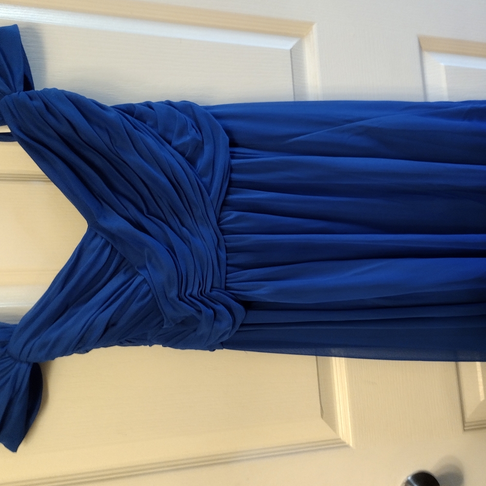 David's Bridal Elegant Blue Dress